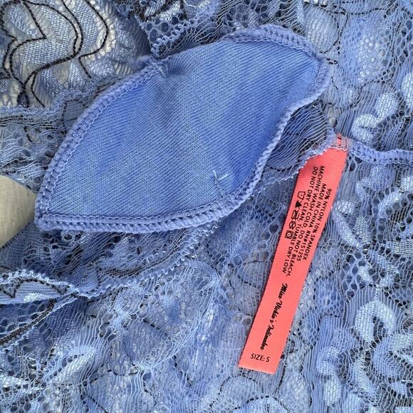 Miss Vickie's Intimates All Over Lace Periwinkle Cheeky Panty Size Small 5/$25 - Picture 3 of 5